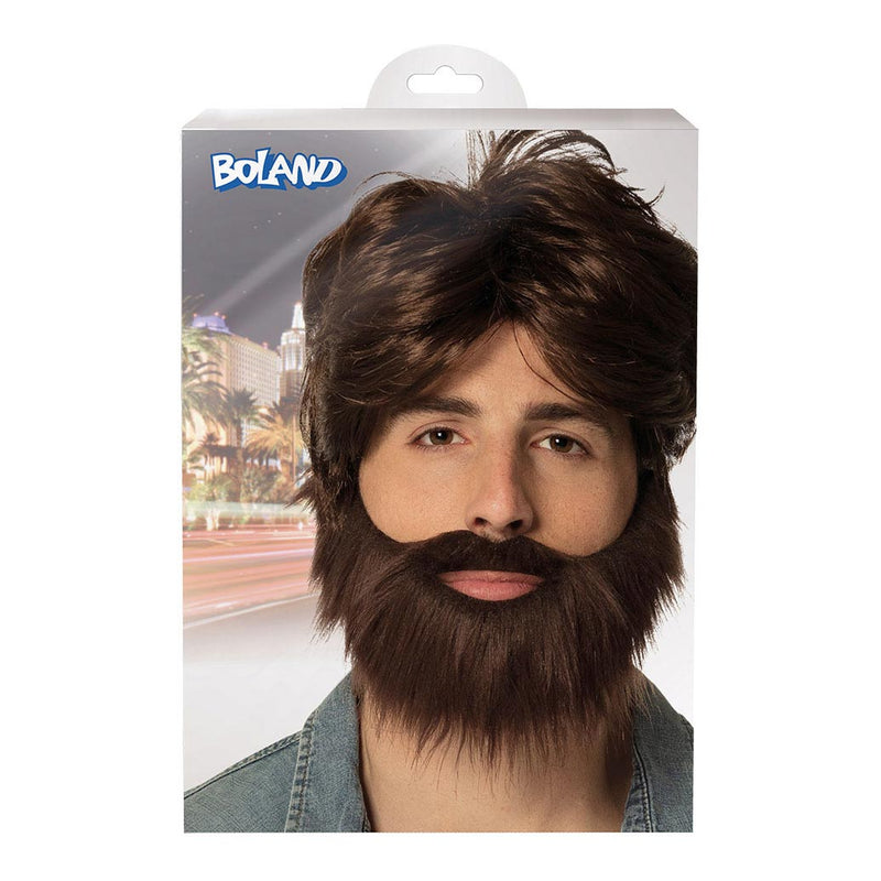 Afbeelding laden in galerijviewer, Boland pruik met baard en snor
