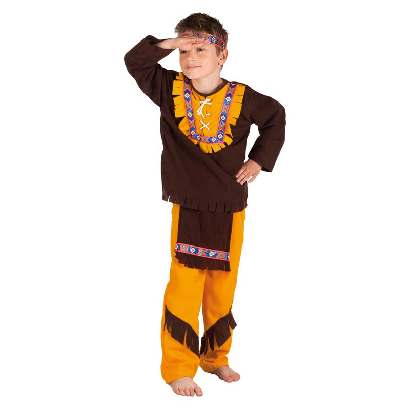 Afbeelding laden in galerijviewer, Boland kinderkostuum indiaan - s
