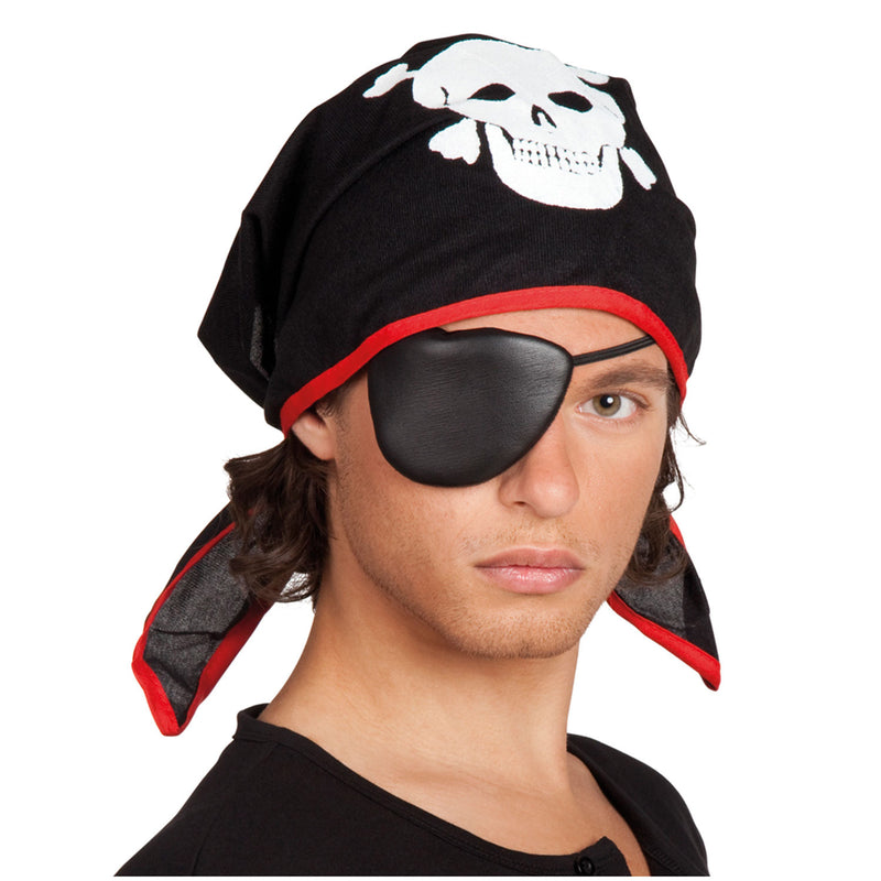 Afbeelding laden in galerijviewer, Boland piraat bandana met ooglap
