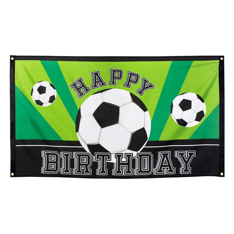 Afbeelding laden in galerijviewer, Boland vlag voetbal happy birthday, 150x90cm
