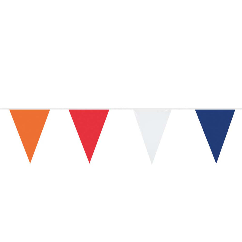 Afbeelding laden in galerijviewer, Boland vlaggenlijn oranje rood wit blauw, 10mtr.
