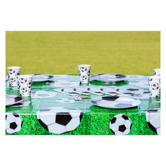 Boland papieren bordjes voetbal set a 10 stuks ã˜23cm