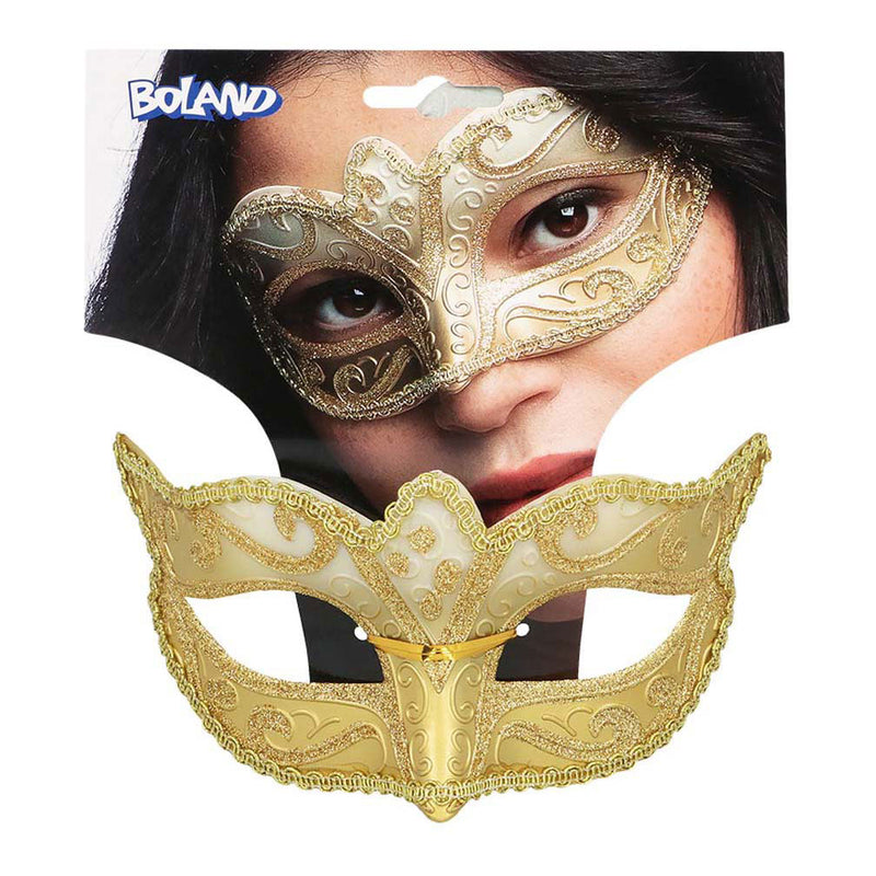Afbeelding laden in galerijviewer, Boland oogmasker venice felina goud
