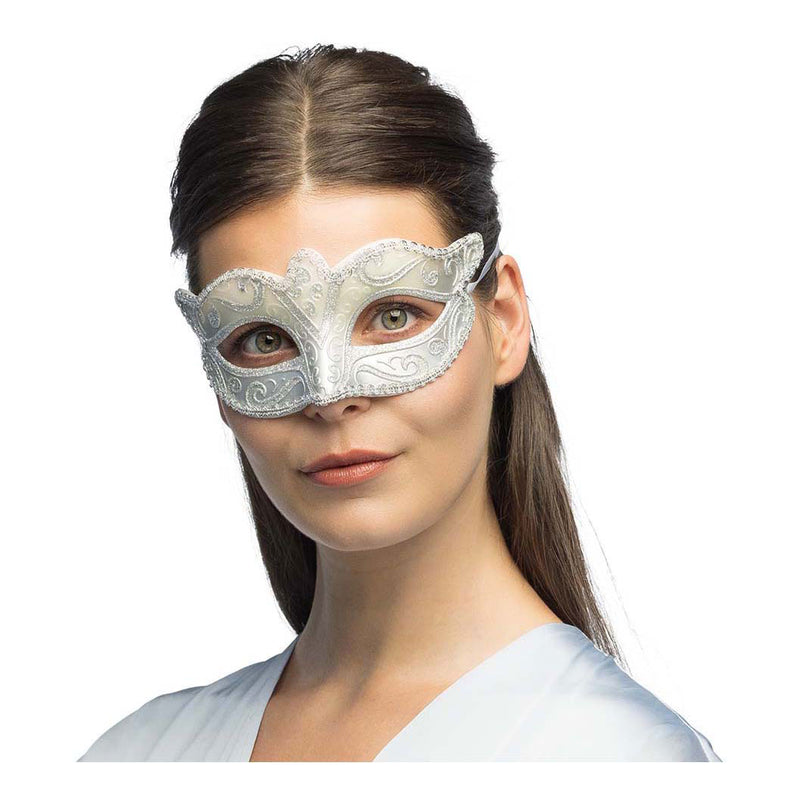 Afbeelding laden in galerijviewer, Boland oogmasker venice felina zilver
