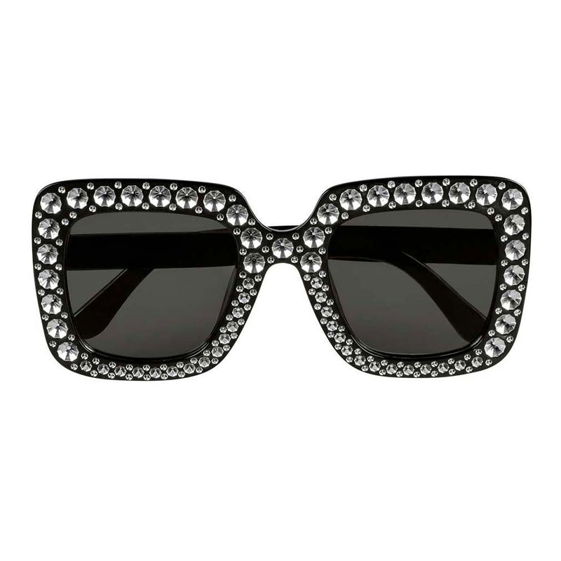 Afbeelding laden in galerijviewer, Boland partybril bling bling zwart
