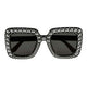 Boland partybril bling bling zwart