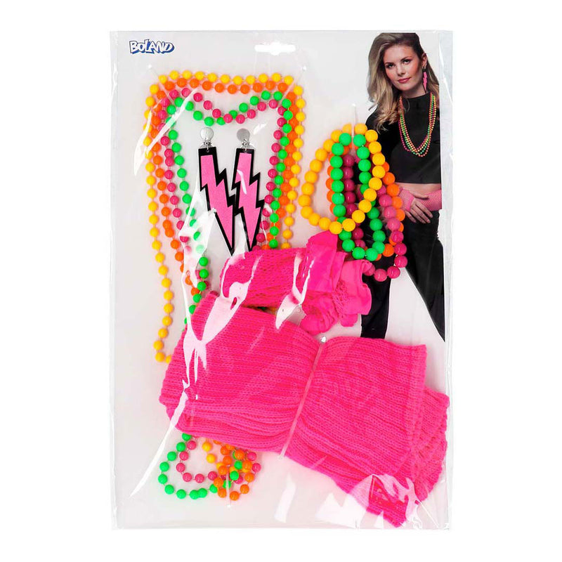 Afbeelding laden in galerijviewer, Boland set 80's neon outfit
