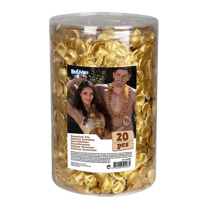 Afbeelding laden in galerijviewer, Boland hawaikransen goud, 20st.
