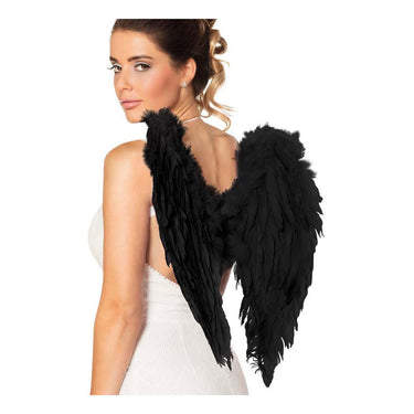 Boland engelenvleugels opvouwbaar zwart