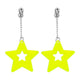 Boland oorbellen neon geel