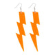 Boland oorbellen flash neon oranje