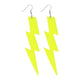 Boland oorbellen flash neon geel