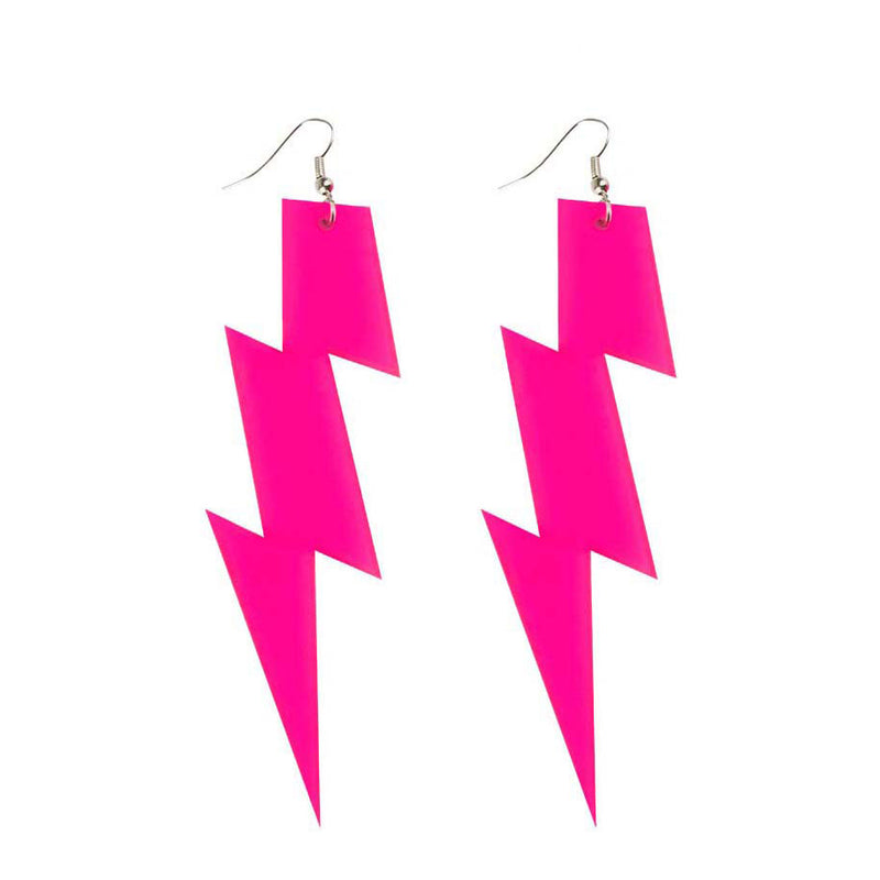 Afbeelding laden in galerijviewer, Boland oorbellen flash neon roze
