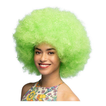 Boland pruik sugar neon groen