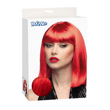 Boland pruik dance neon rood