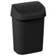 Curver mistral swing afvalbak 9l zwart 25x17,9x35,7cm