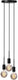 Nordlux paco hanglamp - 3-lichts e27 - zwart