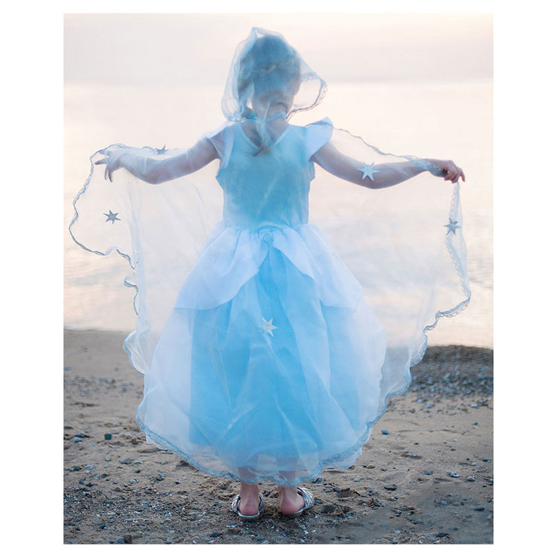 Afbeelding laden in galerijviewer, Great pretenders prinsessen cape lichtblauw, 3-4 jaar
