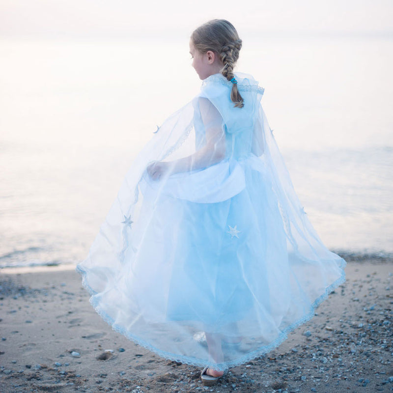 Afbeelding laden in galerijviewer, Great pretenders prinsessen cape lichtblauw, 3-4 jaar
