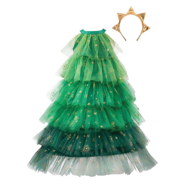 Great pretenders kerstboomjurk met haarband - 3-4 jaar