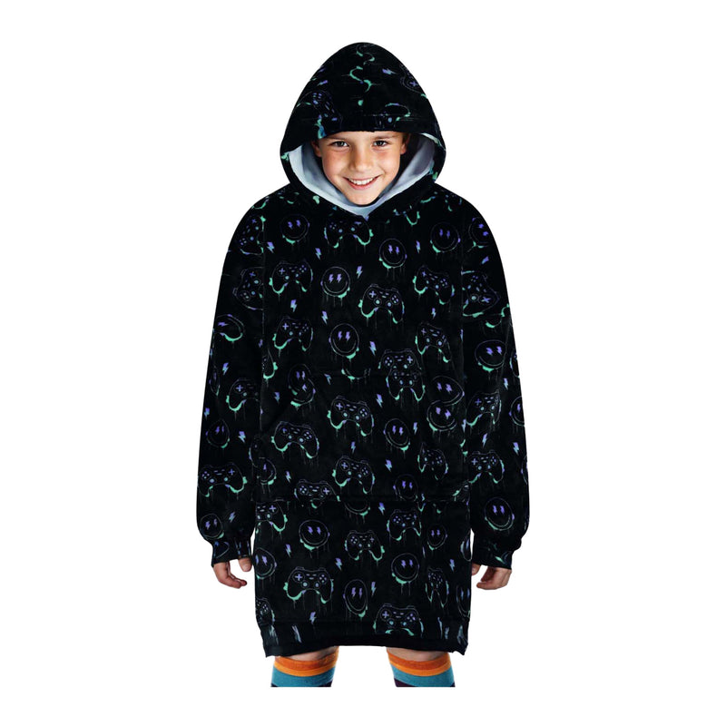 Afbeelding laden in galerijviewer, Noxxiez knuffel hoodie medium trui gaming, tot 160cm

