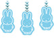 Hangdecoratie Nijntje Blauw, 3st.