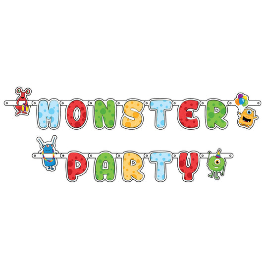 Haza witbaard letterslinger monster party