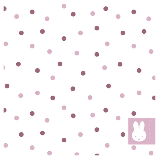Haza witbaard servetten nijntje roze, 20st.