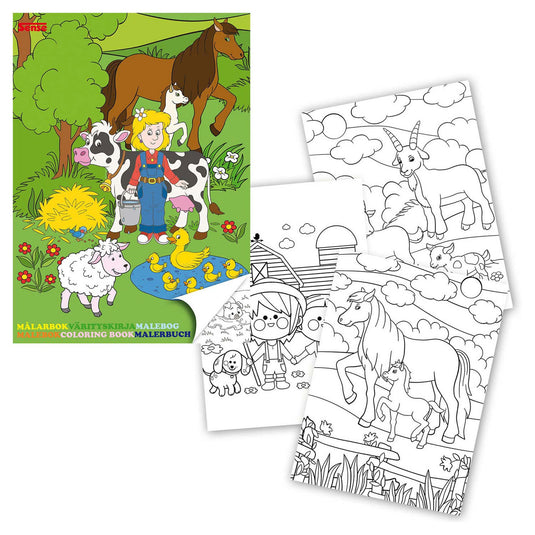 Haza witbaard kleurboek boerderij