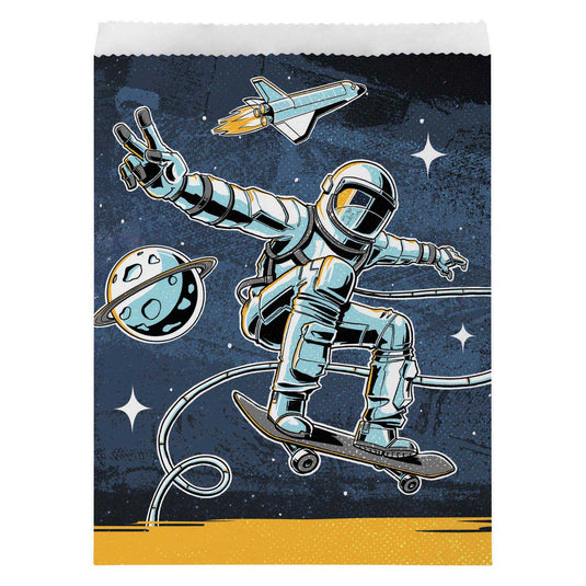 Haza witbaard astronaut uitdeelzakjes, 8st.