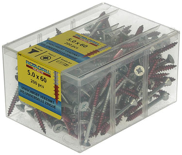 Rotadrill 1039981 - universeelschroef vkpzd vz 5.0x60mm (200) | 4 stuks