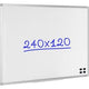 Geëmailleerd magnetisch whiteboard vk 240x120cm