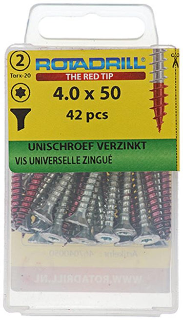 Rotadrill 1039939 - universeelschroef vktx vz 4.0x50mm (42) | 6 stuks