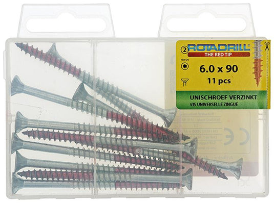 Rotadrill 1039956 - universeelschroef vktx vz 6.0x90mm (11) | 6 stuks