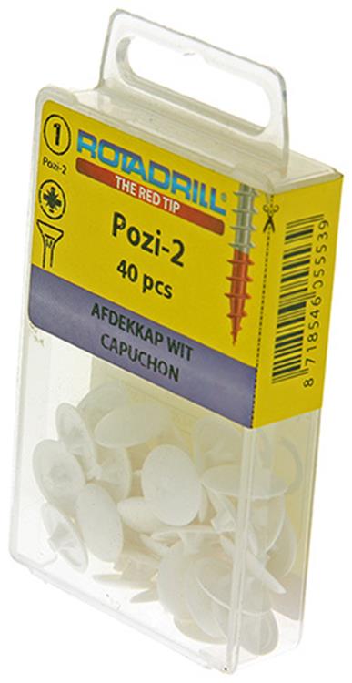 Afbeelding laden in galerijviewer, Rotadrill 1039836 - afdekkapje pzd 2 wit40 | 6 stuks
