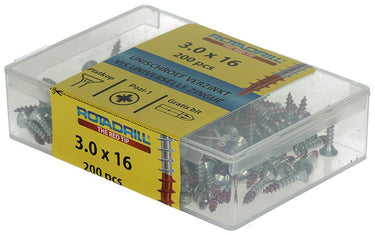 Rotadrill 1039960 - universeelschroef vkpzd vz 3.0x16mm (200) | 4 stuks