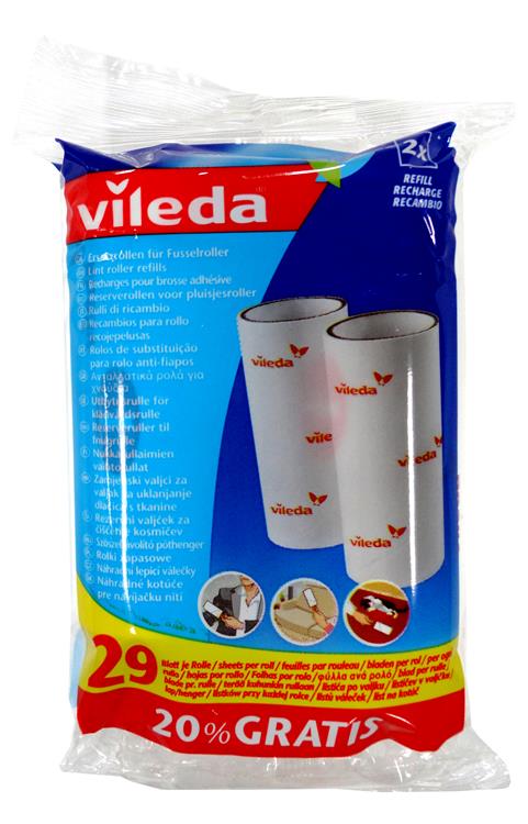 Vileda 1004132 - kleefborstel vervanging | 6 stuks
