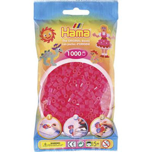 Hama strijkkralen 1000 stuks fuchsia