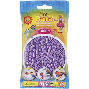 Hama strijkkralen 1000 stuks paars pastel