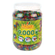 Hama strijkkralen glitter in pot 9000 stuks