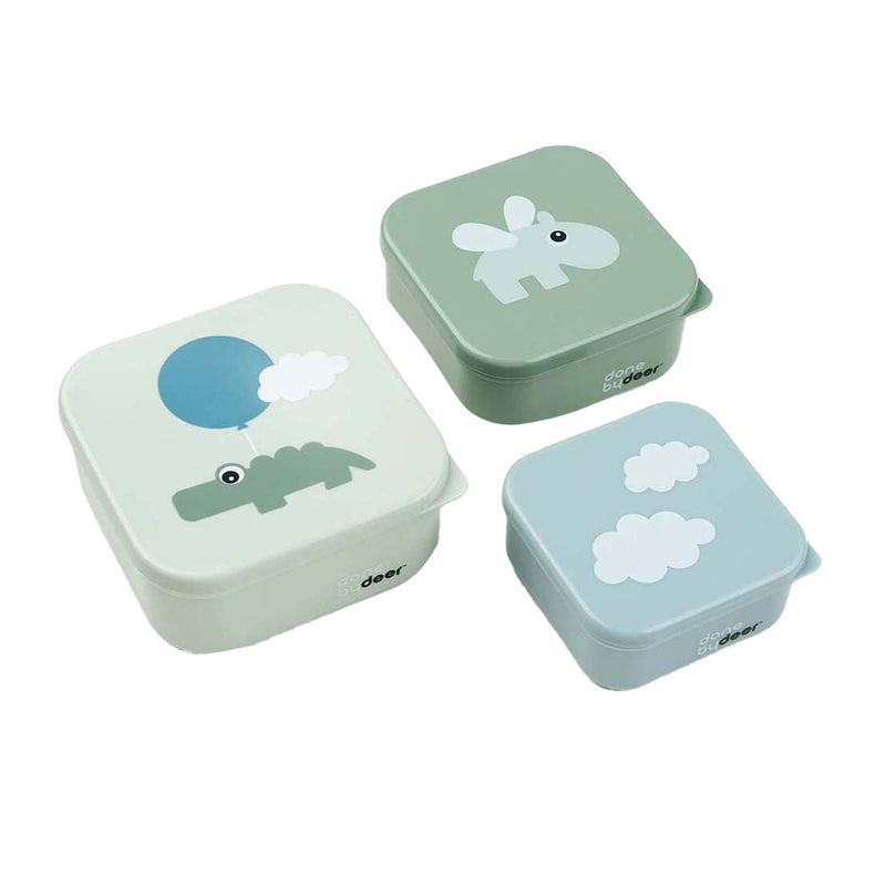 Afbeelding laden in galerijviewer, Done by deer snackbox blije wolken groen, 3st.

