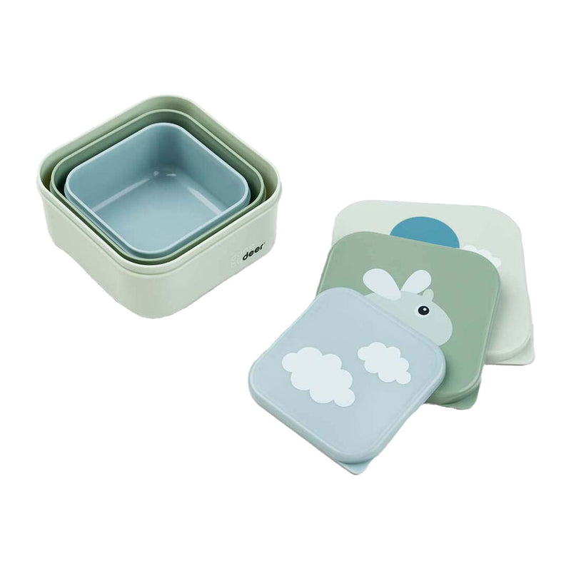 Afbeelding laden in galerijviewer, Done by deer snackbox blije wolken groen, 3st.
