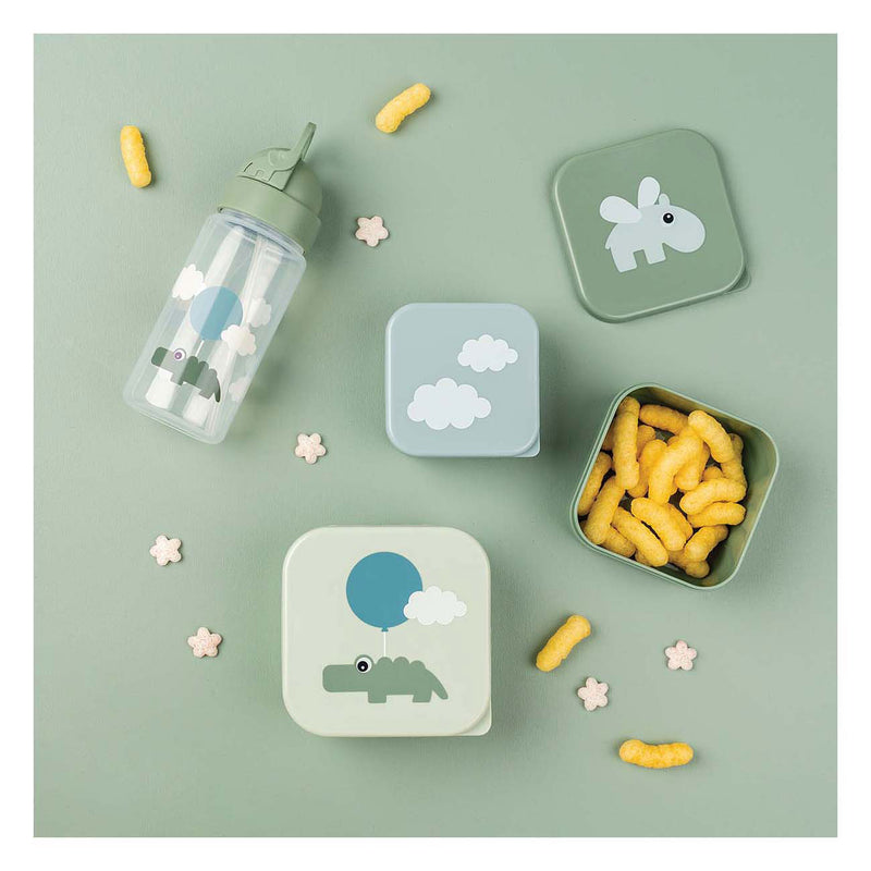 Afbeelding laden in galerijviewer, Done by deer snackbox blije wolken groen, 3st.
