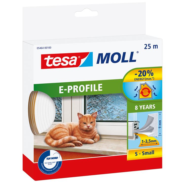 Afbeelding laden in galerijviewer, Tesa 1003331 - moll cl.e profiel wit 25m | 10 stuks
