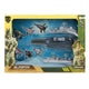Toi-toys toi toys alfafox militair vliegdekschip + lanceer straaljagers
