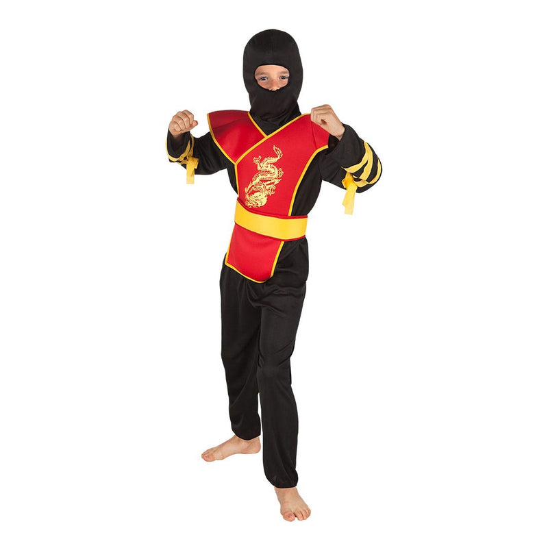 Afbeelding laden in galerijviewer, Boland kinderkostuum ninja meester, 4-6 jaar
