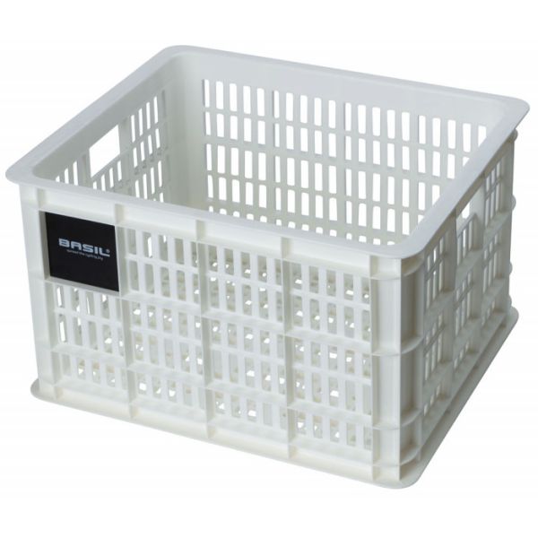 Afbeelding laden in galerijviewer, Basil fietskrat M - medium - 29.5 liter - wit
