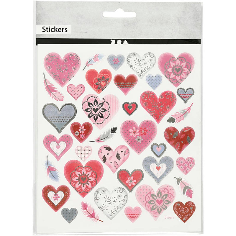 Afbeelding laden in galerijviewer, Https: www.cchobby.nl stickers-harten-vel-15x16-5-cm-1-vel
