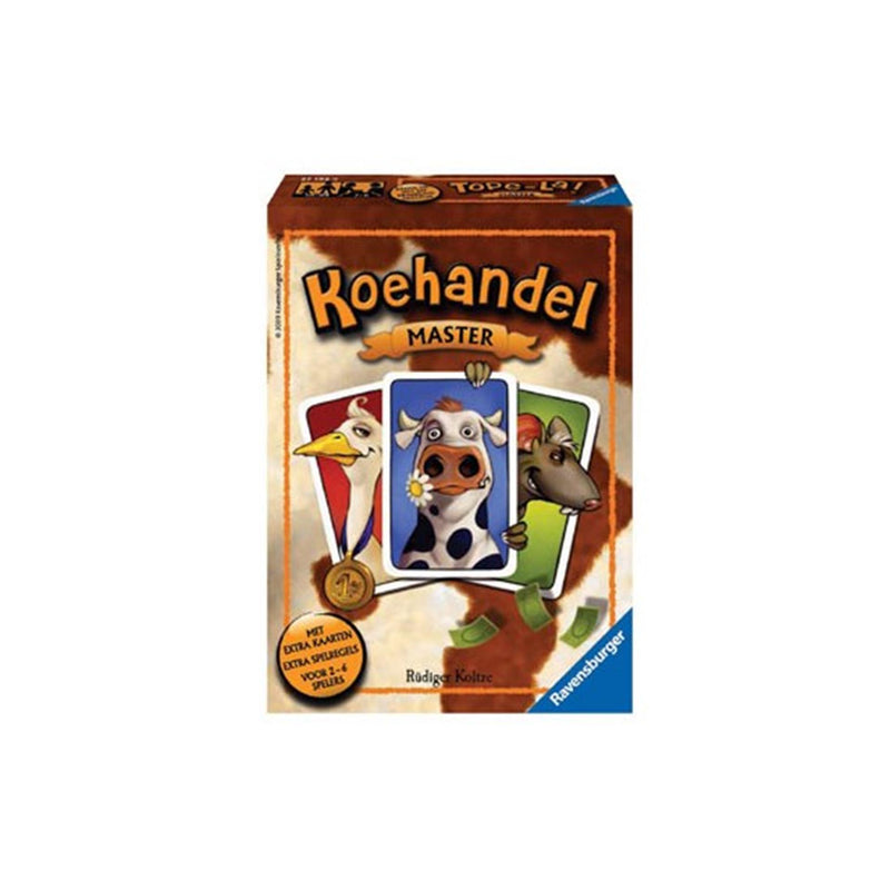 Afbeelding laden in galerijviewer, Ravensburger koehandel master hã©t kaartspel voor 2 tot en met 6 scrupuleuze koehandelaren vanaf 10 jaar.
