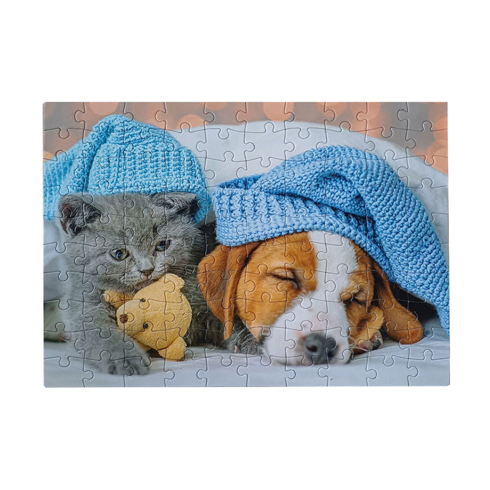 Afbeelding laden in galerijviewer, Tactic legpuzzel cute kitten and sleepy dog, 100st.
